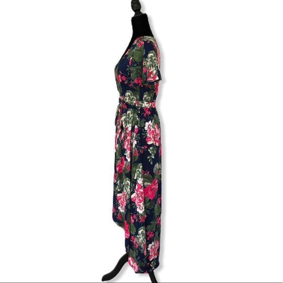 Kiki LaRue Dealmaker Dress in Navy/Fuchsia Floral NWT size Small - Picture 8 of 13